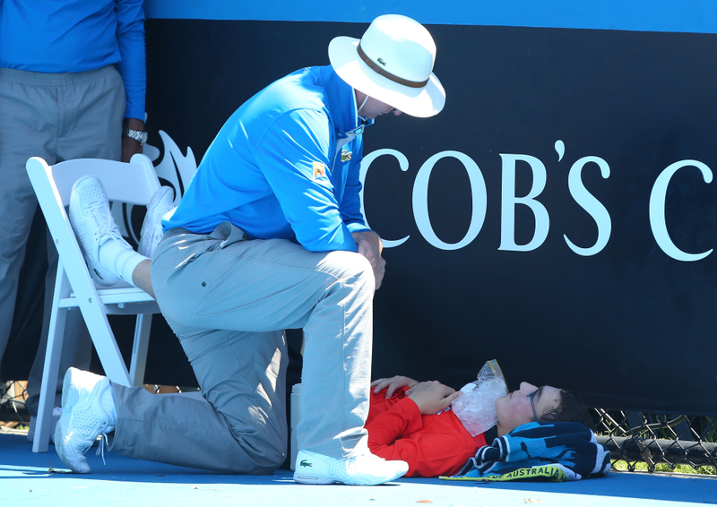 Illustration for article titled Players Are Fainting, Puking, And Hallucinating At The Australian Open